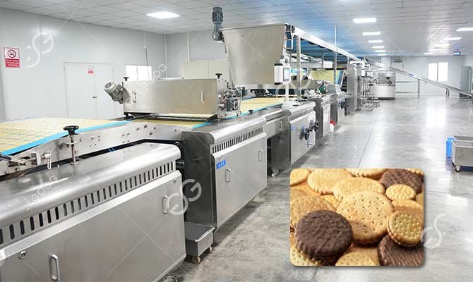 Máquina automática para hacer galletas tipo sándwich de chocolate