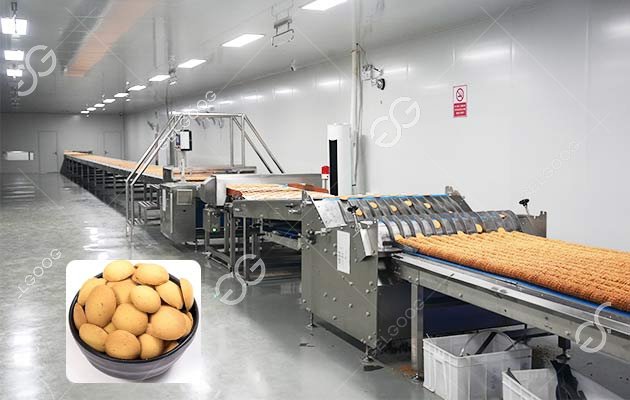 Línea de producción industrial de galletas de huevo Línea de producción industrial de galletas de huevo